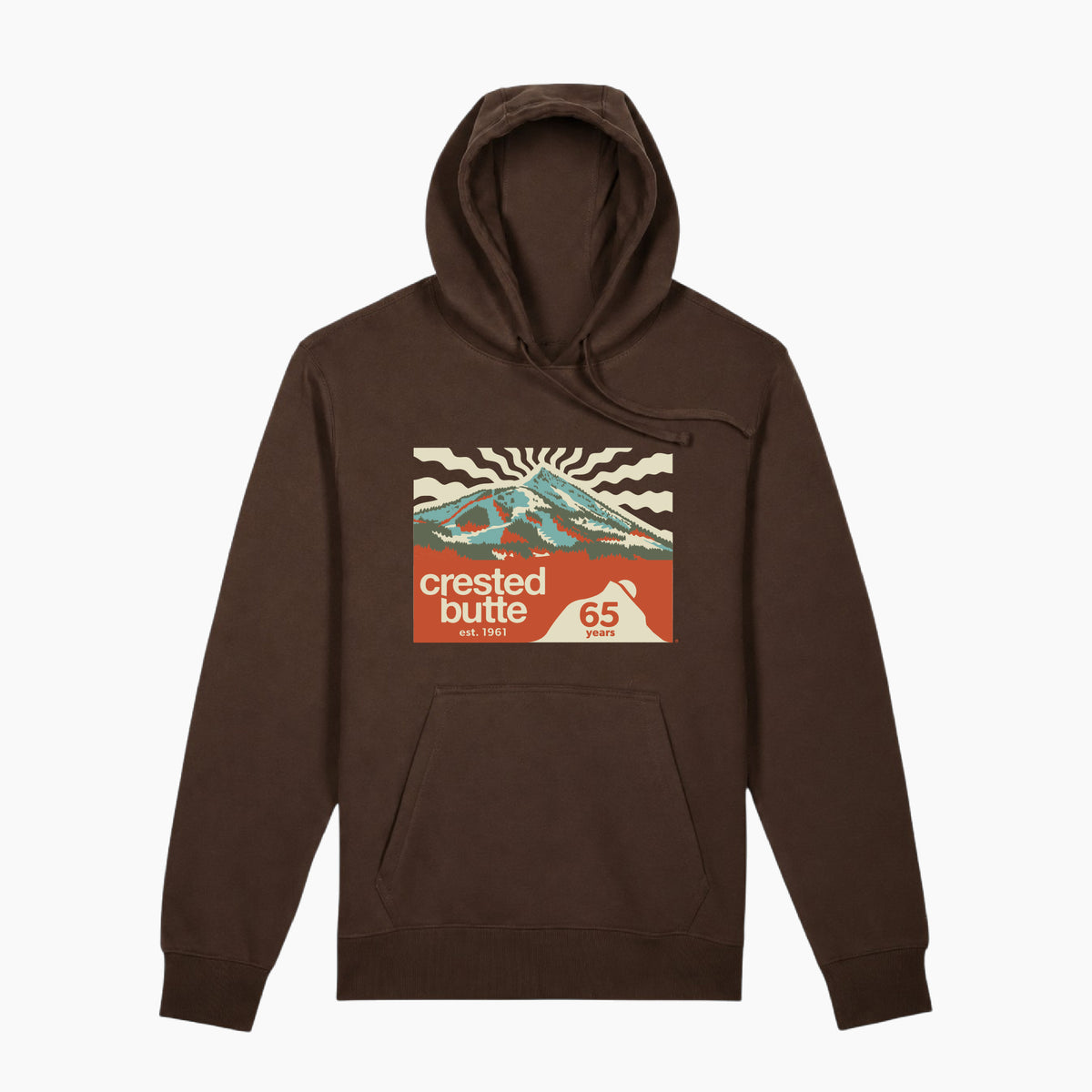 Crested Butte 65th Anniversary Hooded Sweatshirt