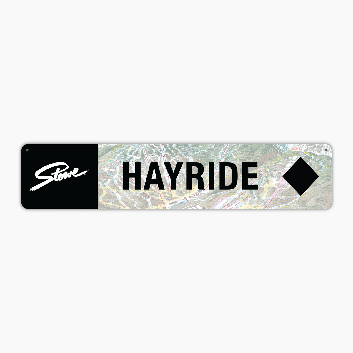 Stowe Hayride Trail Sign