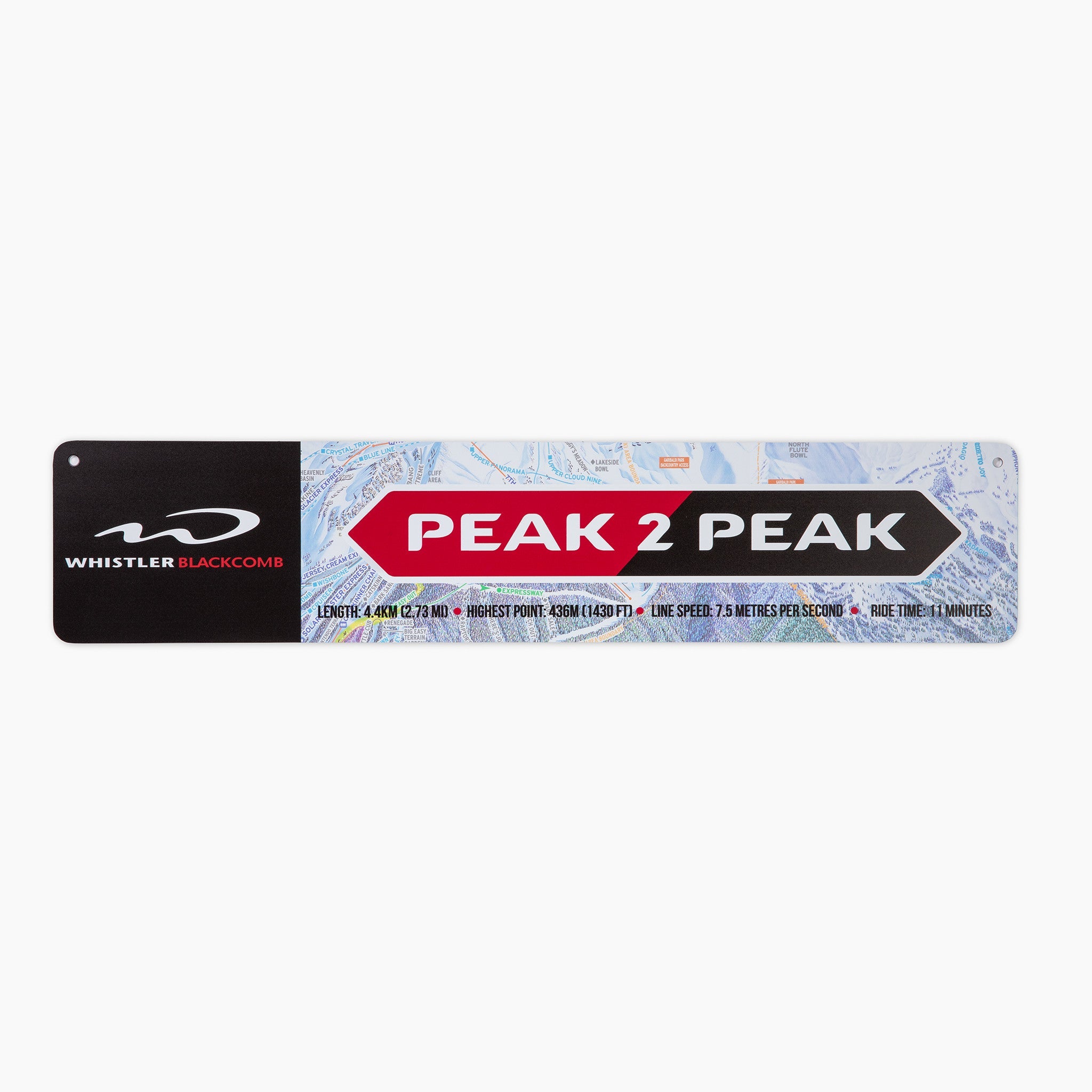 Whistler Blackcomb Peak to Peak Trail Sign