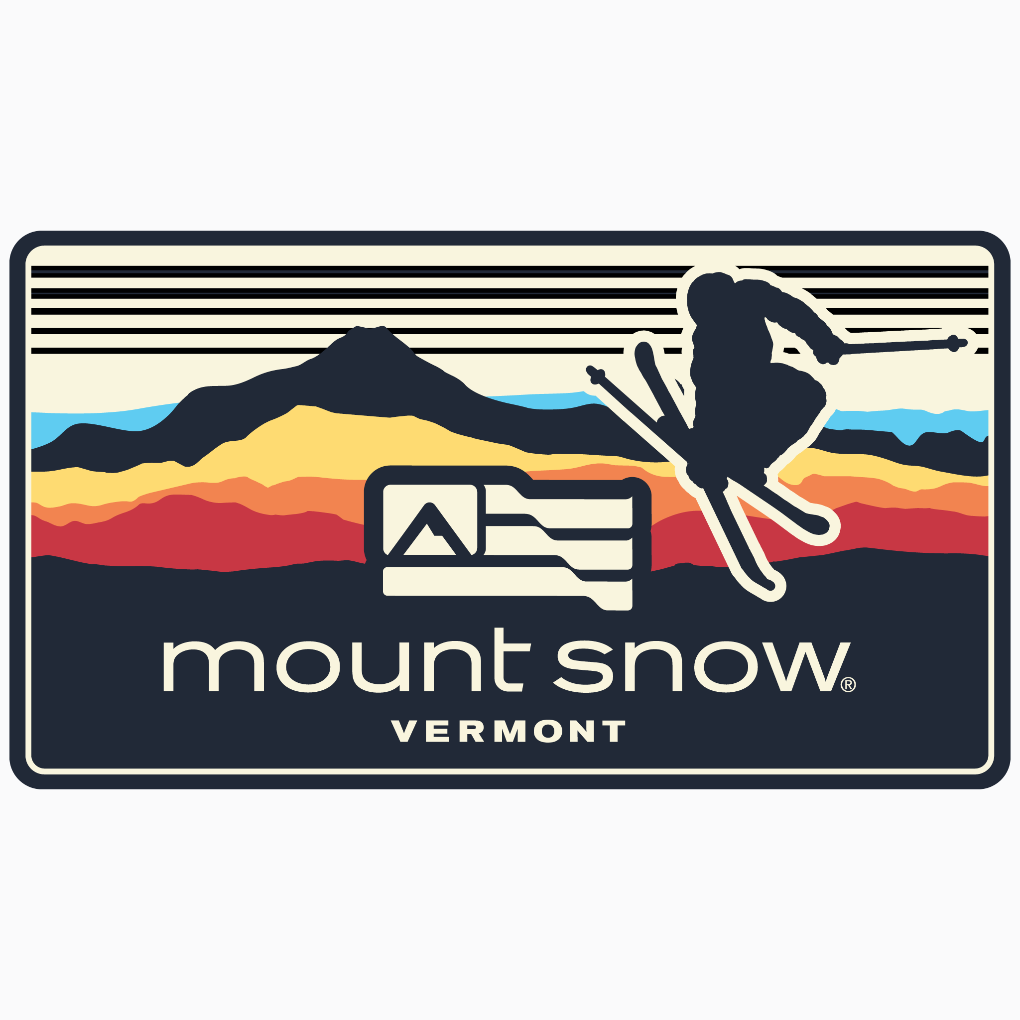 Mount Snow Abound Sticker
