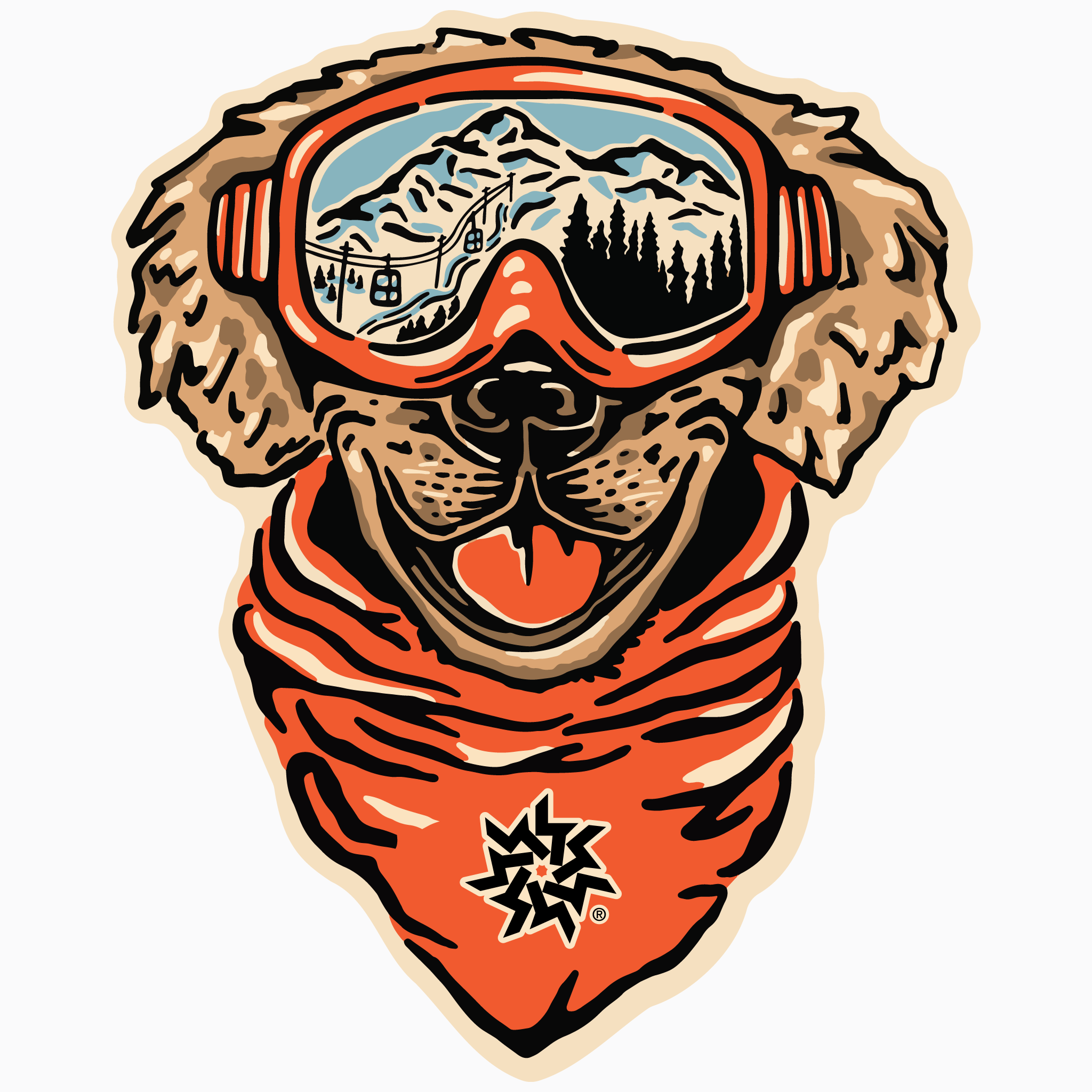 Keystone Ski Dog Sticker