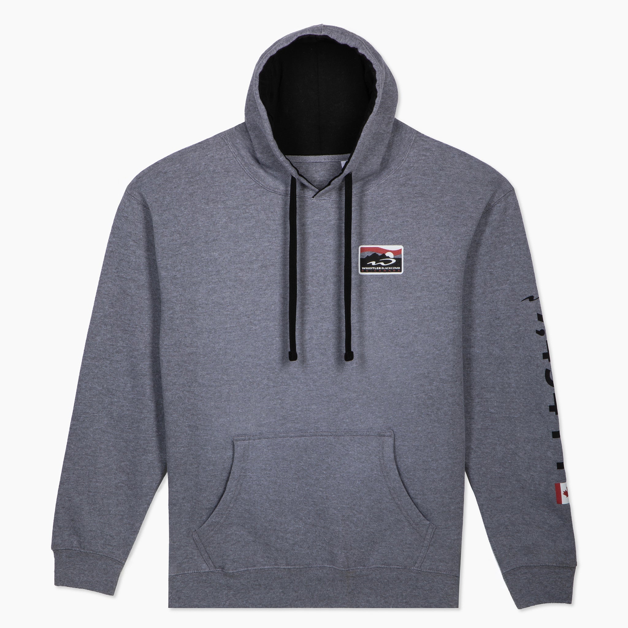 Whistler Blackcomb Mountain Label Hooded Sweatshirt