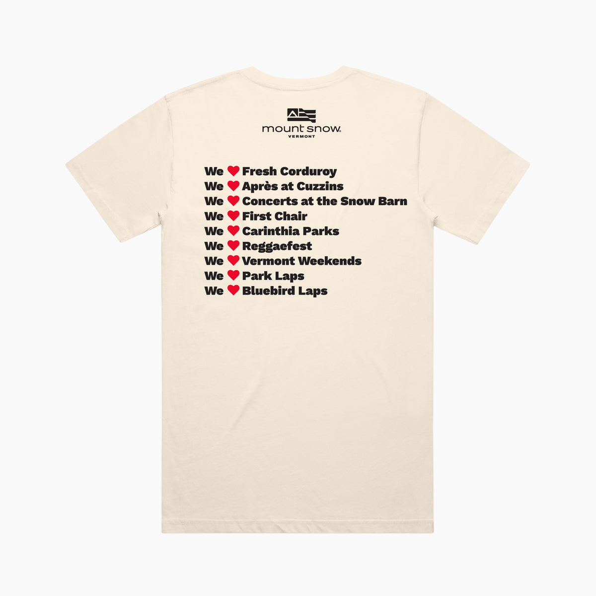 Mount Snow We Heart Snow T-Shirt