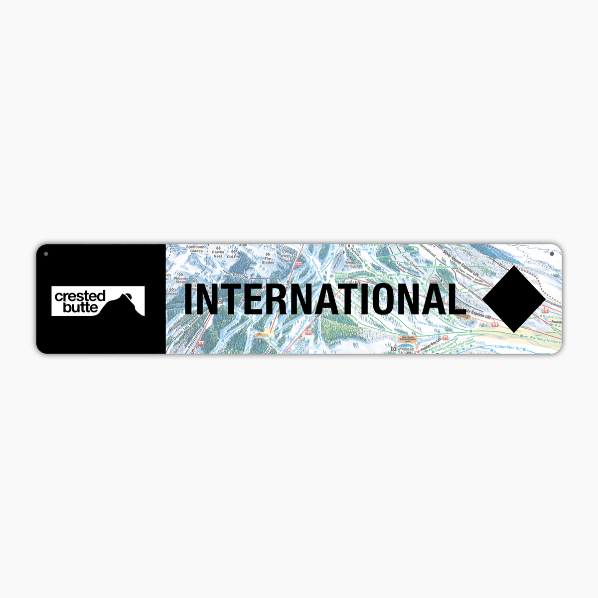 Crested Butte International Trail Sign
