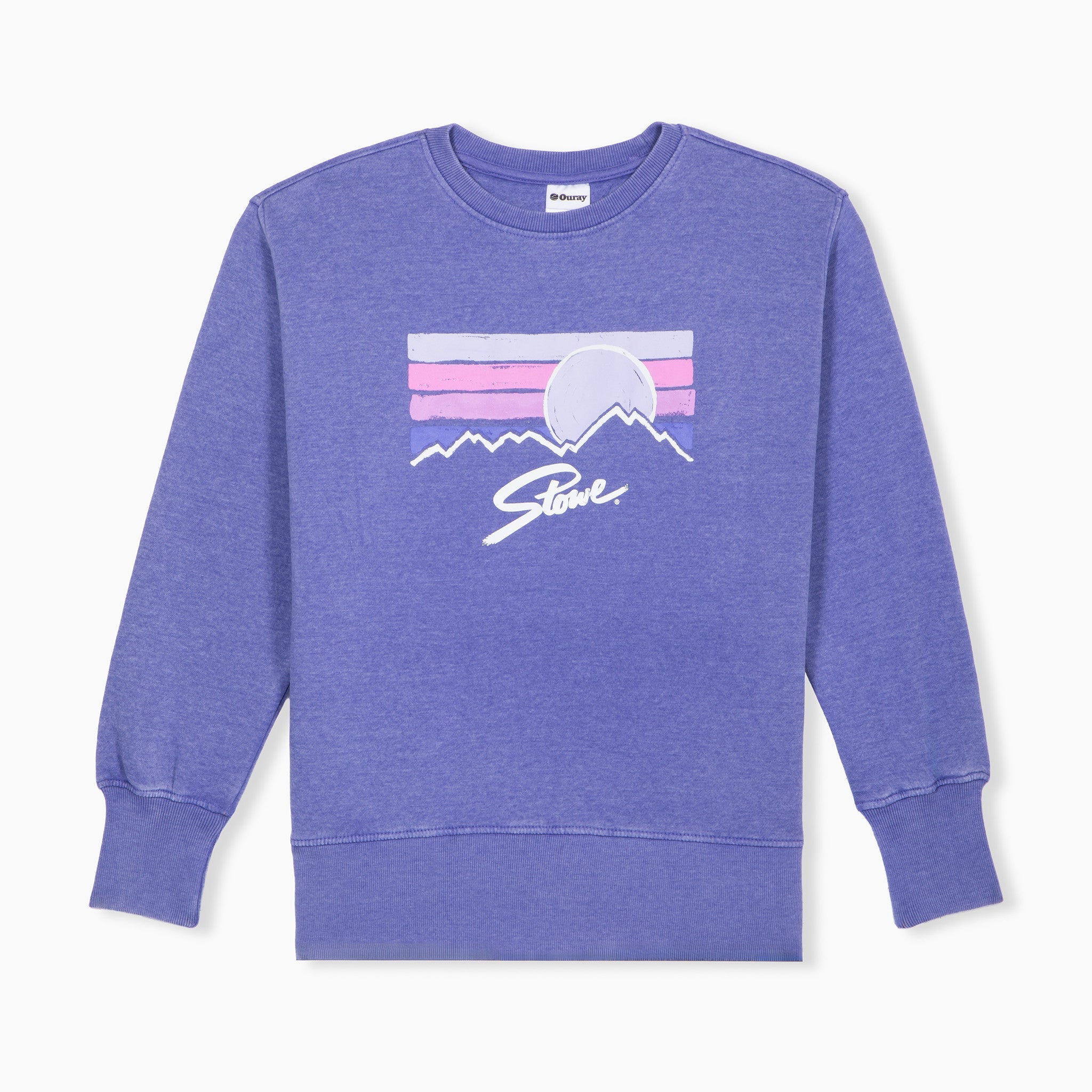 Stowe Women's Pastel Sun Weathered Crewneck Sweatshirt