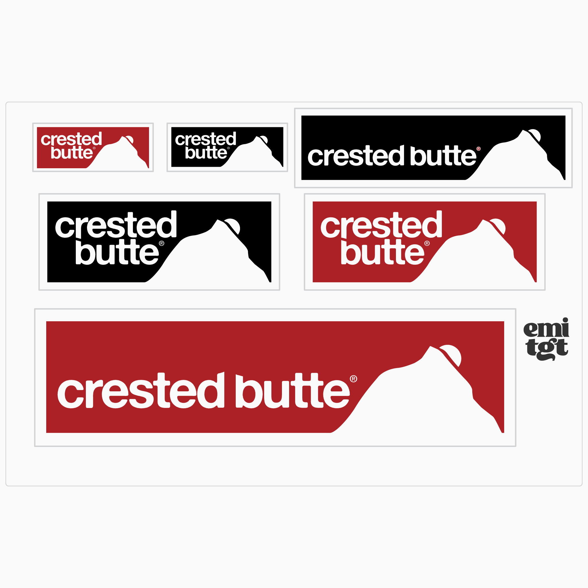 Crested Butte Multi Logo Stylie Sticker
