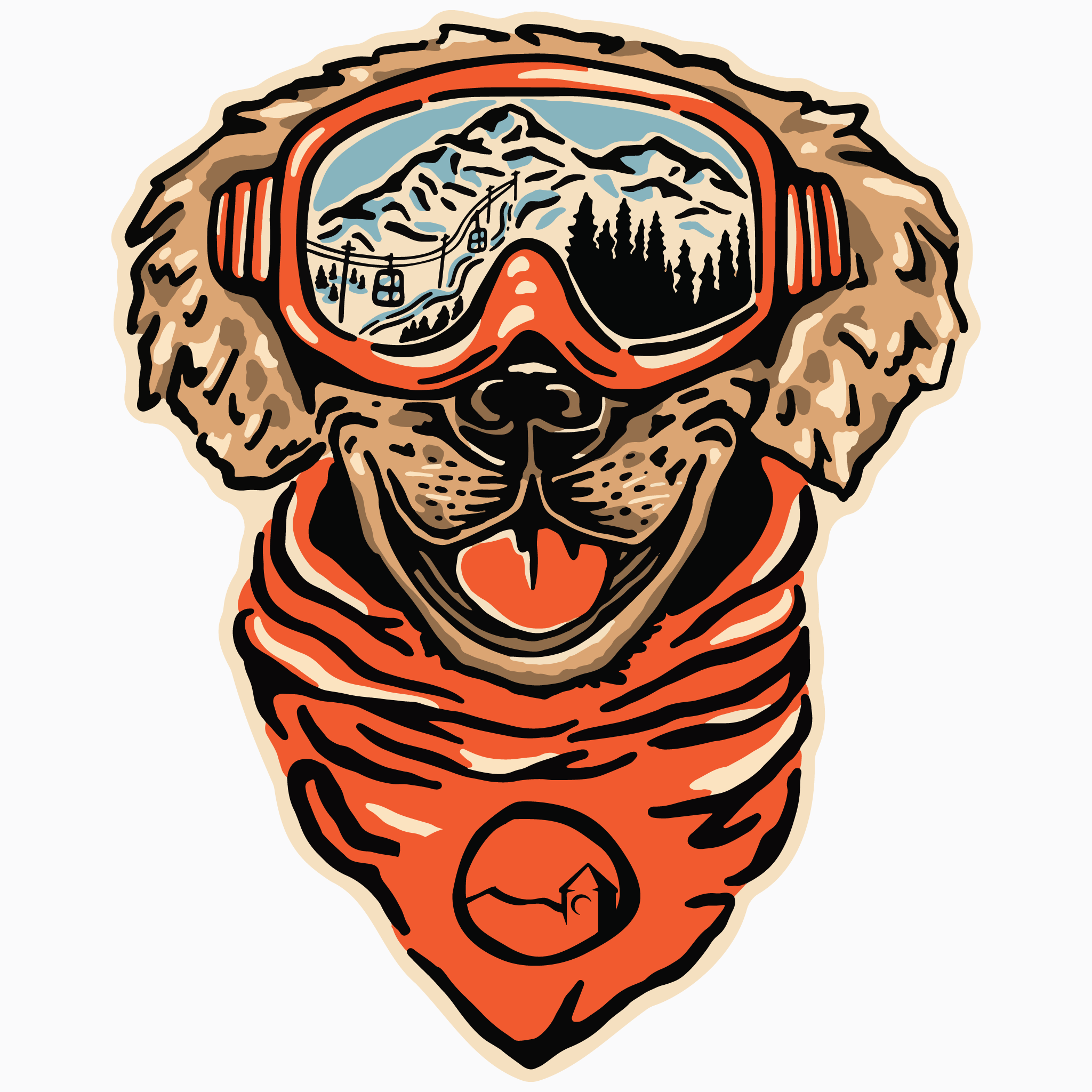 Okemo Ski Dog Sticker