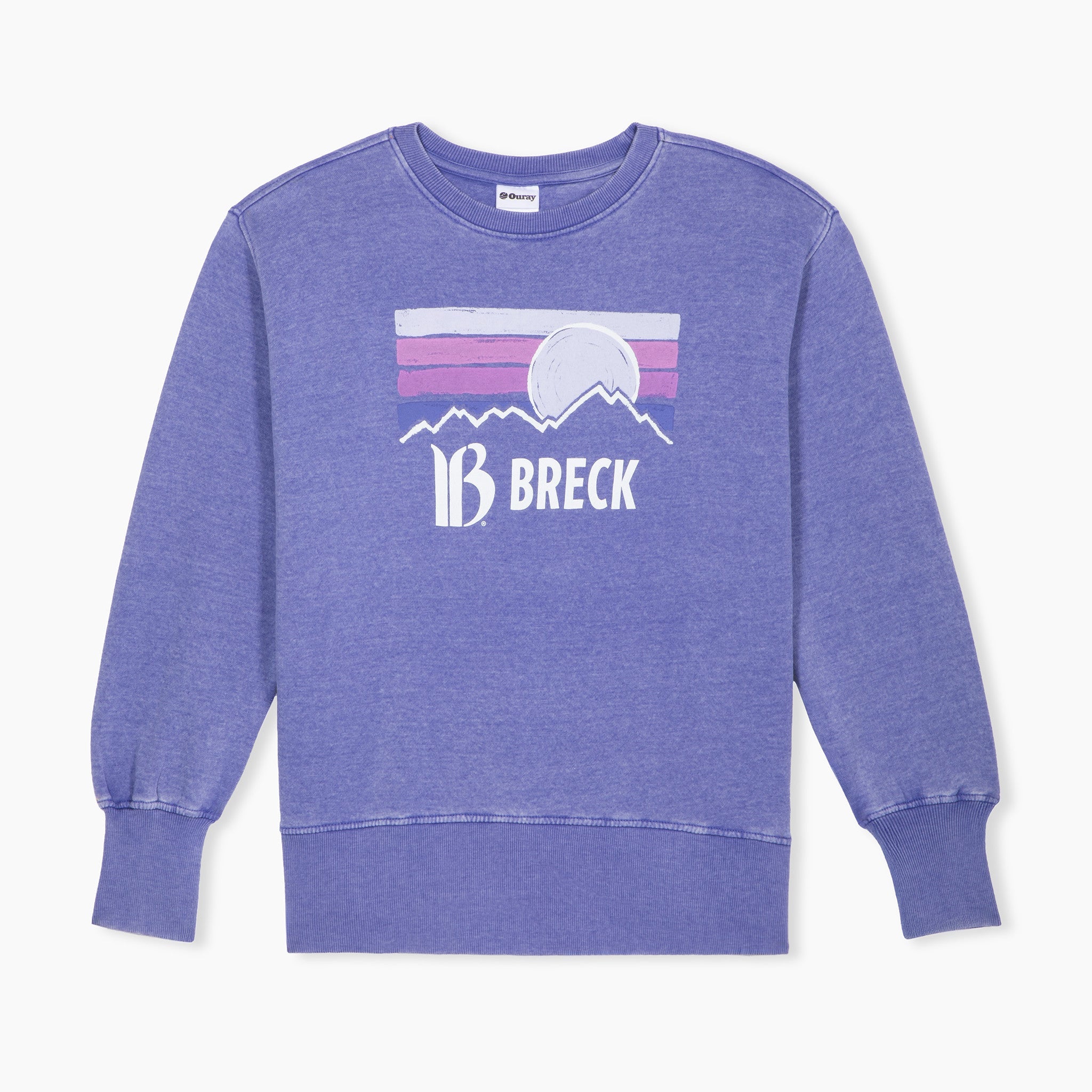 Breckenridge Women's Pastel Sun Weathered Crewneck Sweatshirt