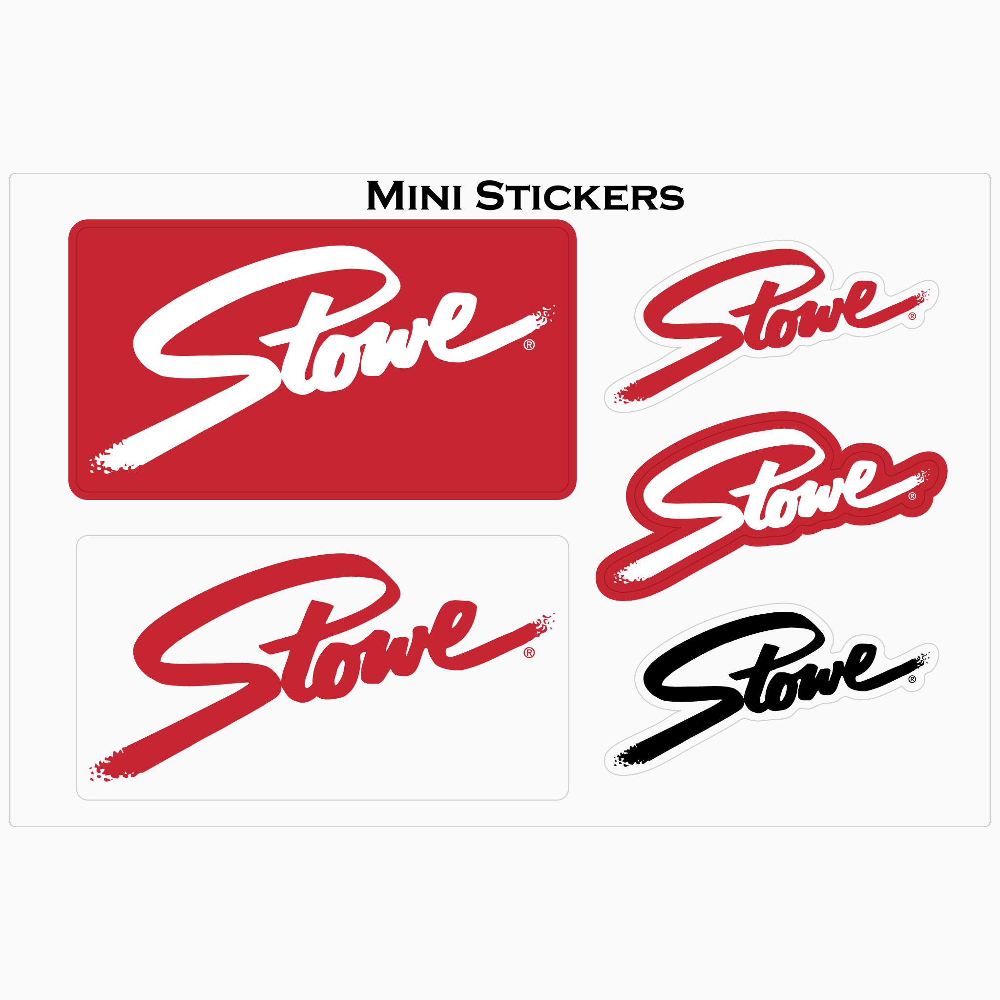 Stowe Multi Logo Stylie Sticker