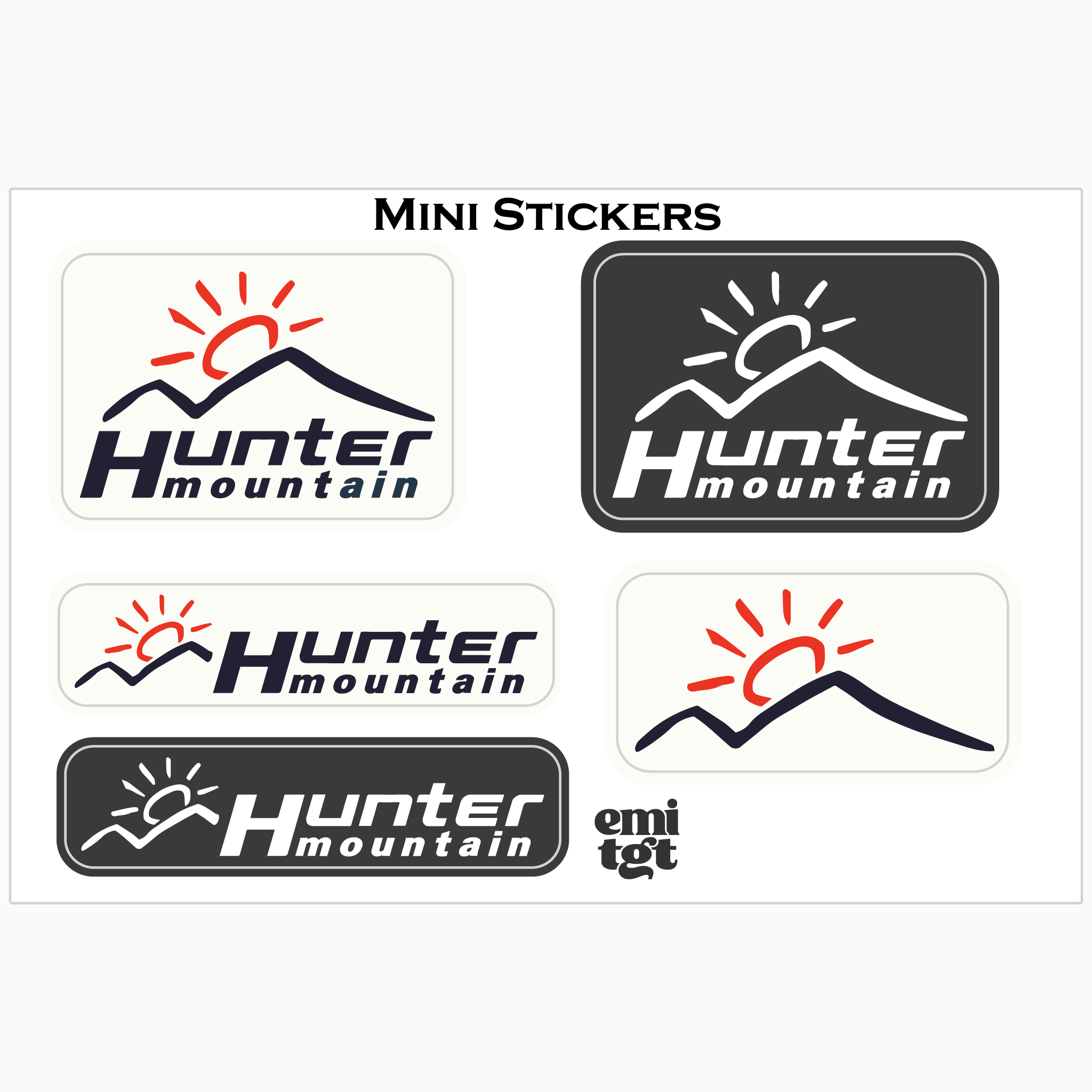 Hunter Mountain Multi Logo Stylie Sticker