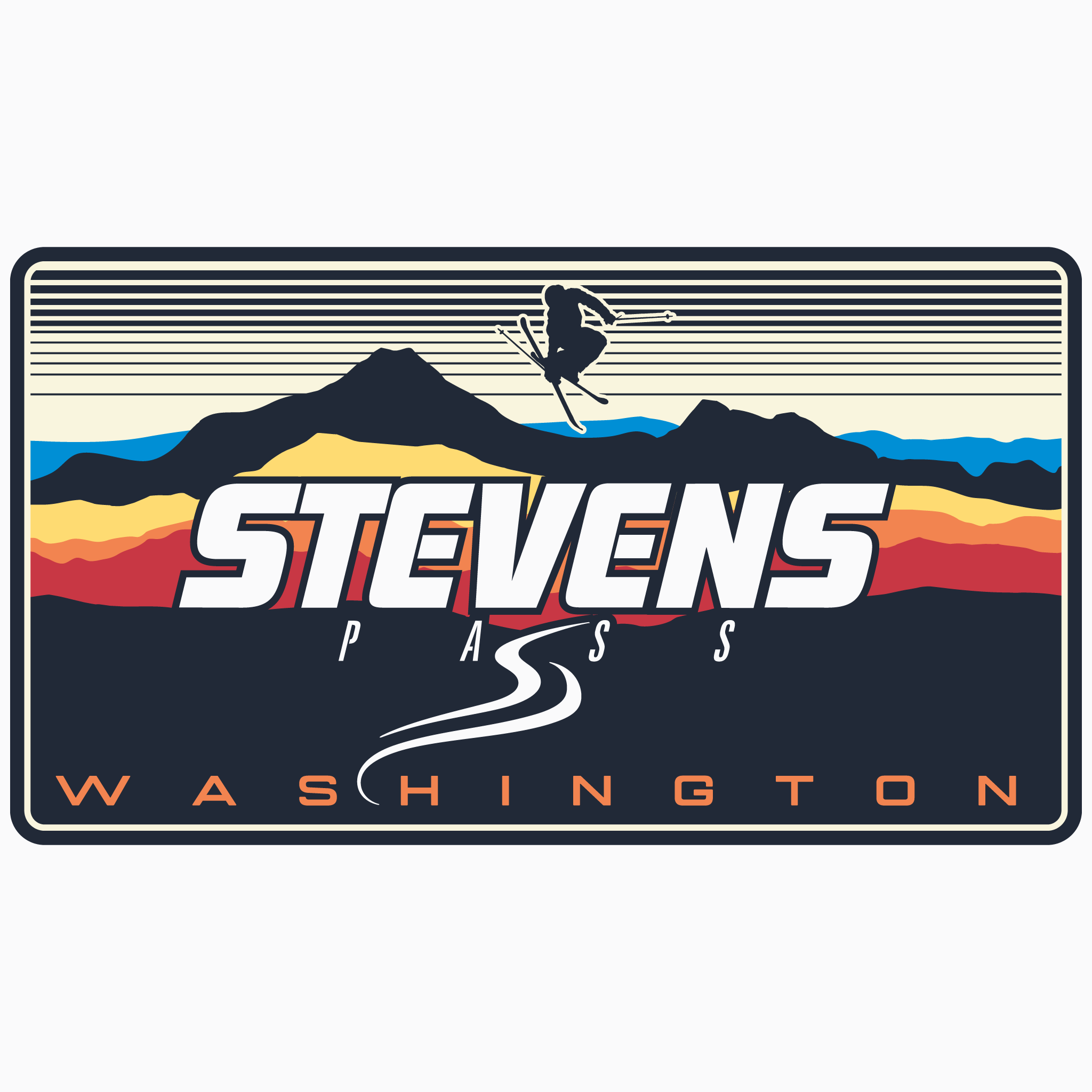 Stevens Pass Abound Sticker