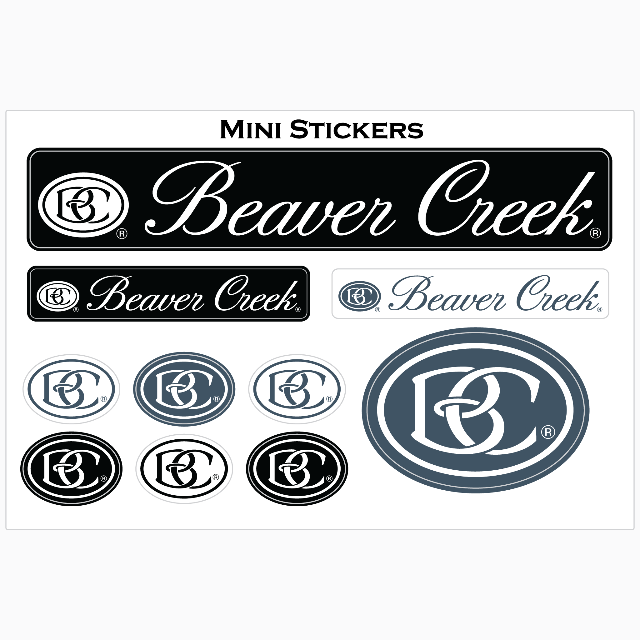 Beaver Creek Multi Logo Stylie Sticker