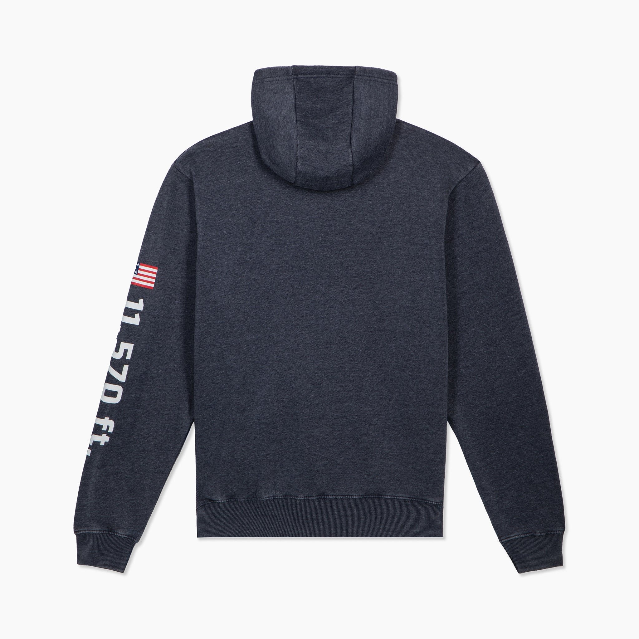 Vail Mountain Stats Weathered Hooded Sweatshirt
