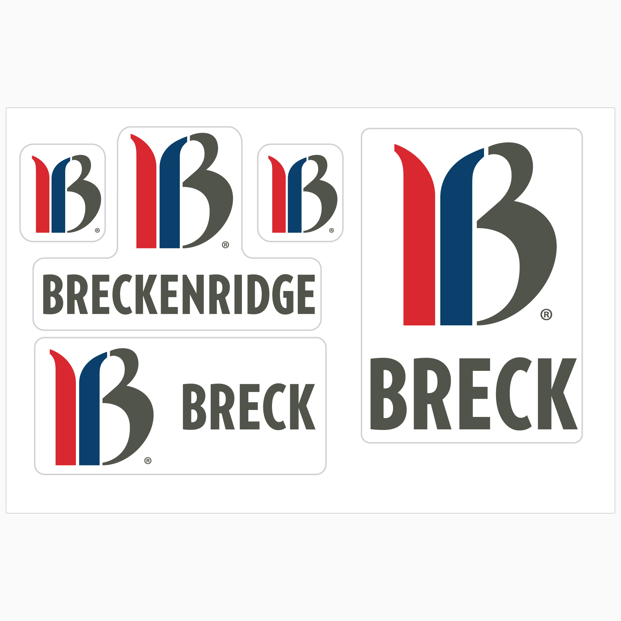 Breckenridge Multi Logo Stylie Sticker