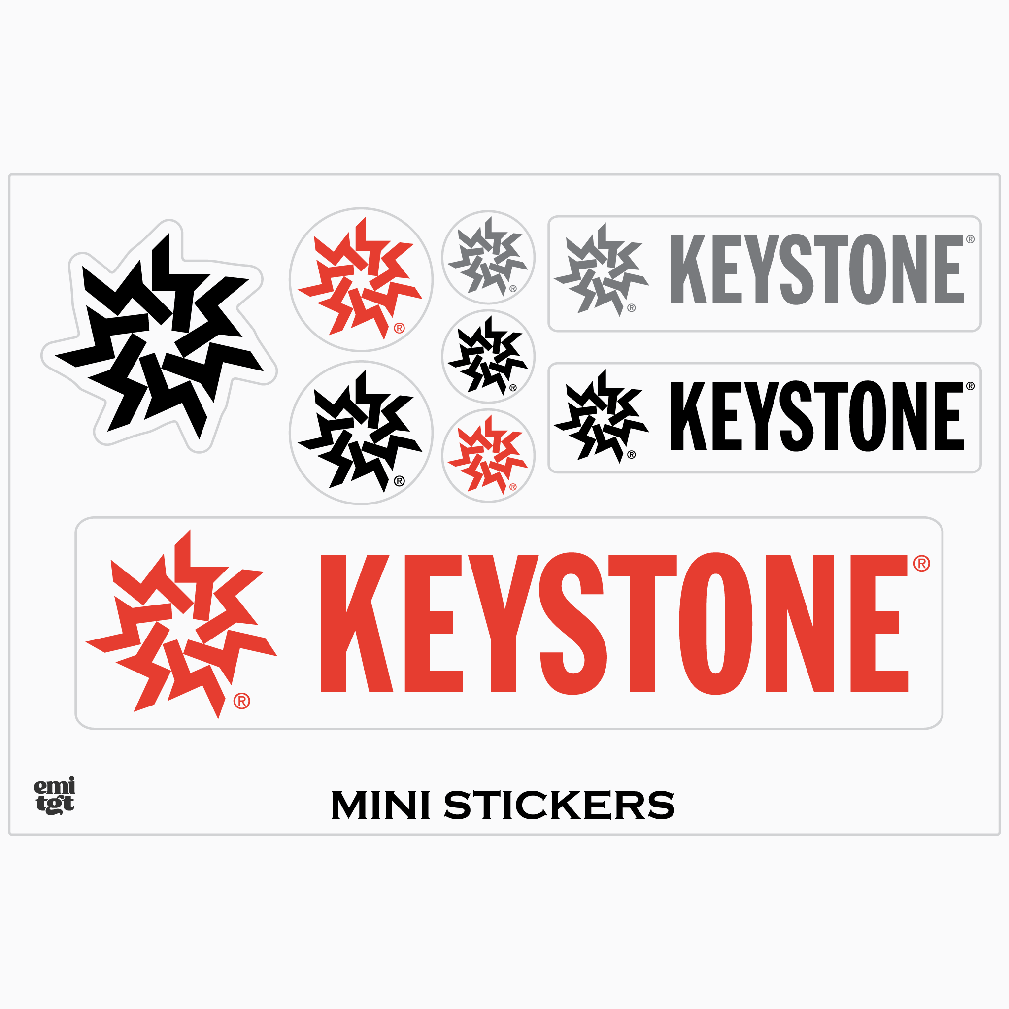 Keystone Multi Logo Stylie Sticker