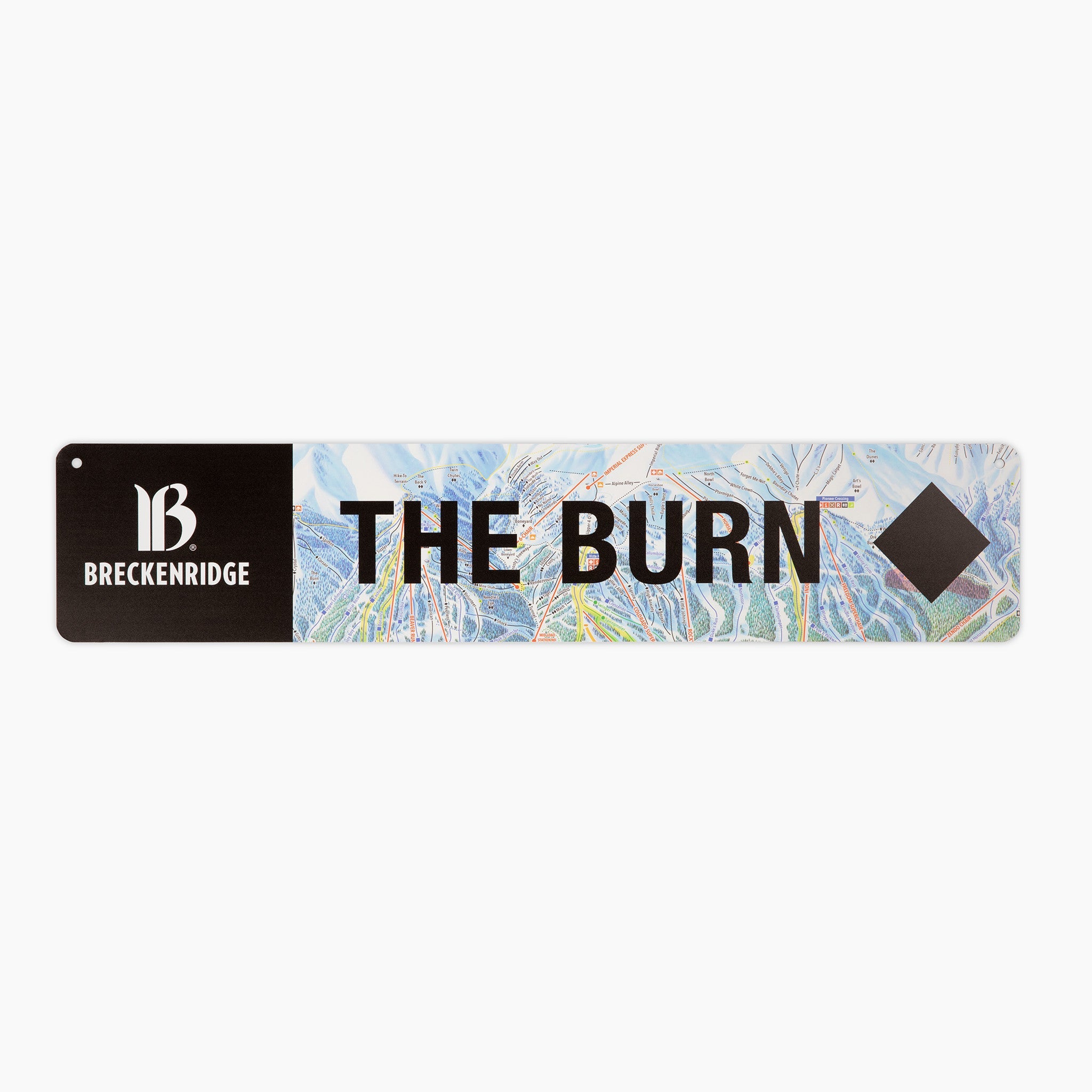 Breckenridge The Burn Trail Sign
