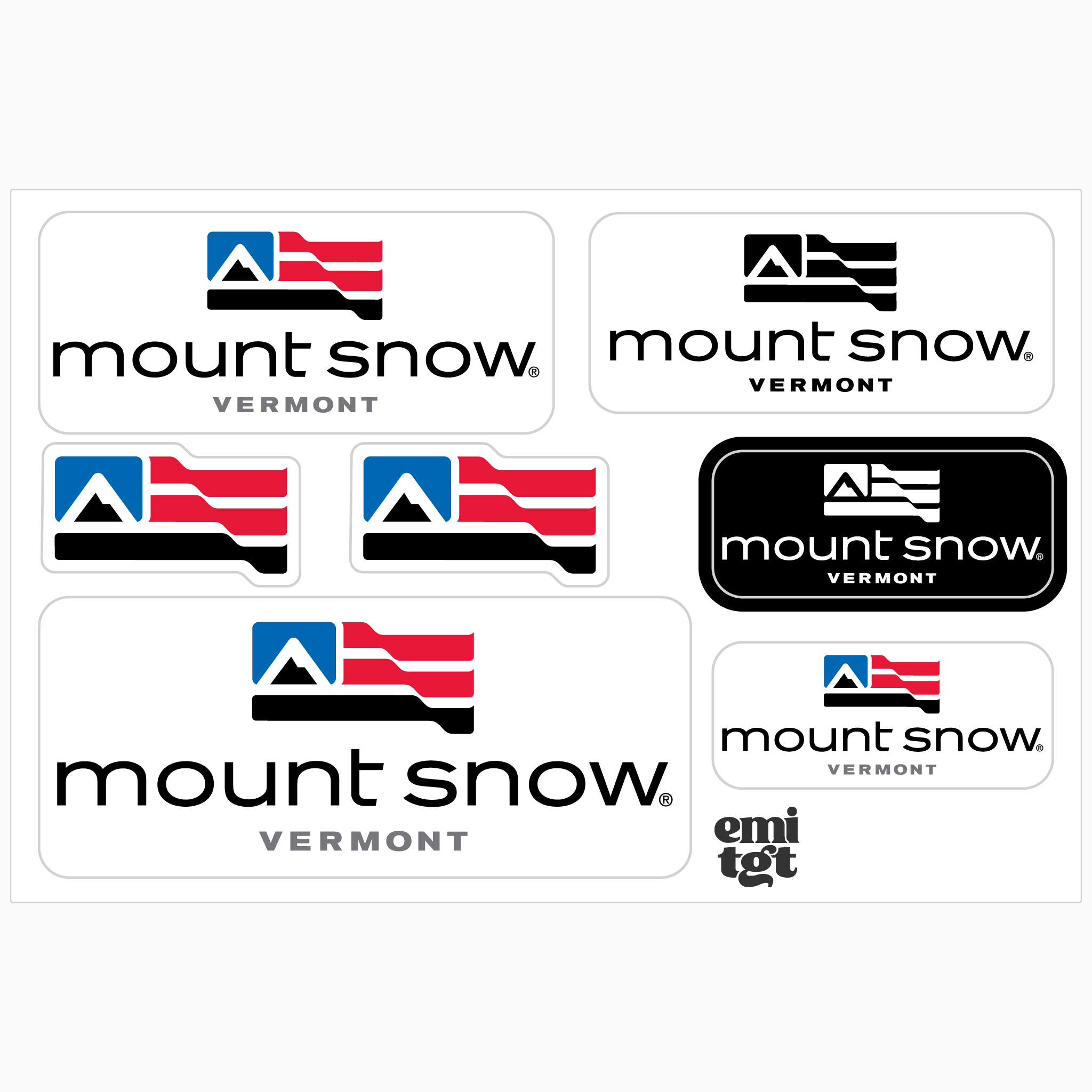 Mount Snow Multi Logo Stylie Sticker