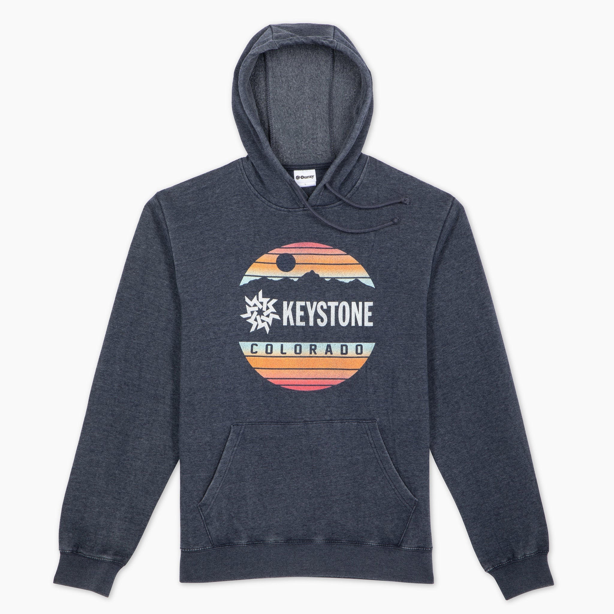 Keystone Faded Sunset Weathered Hooded Sweatshirt