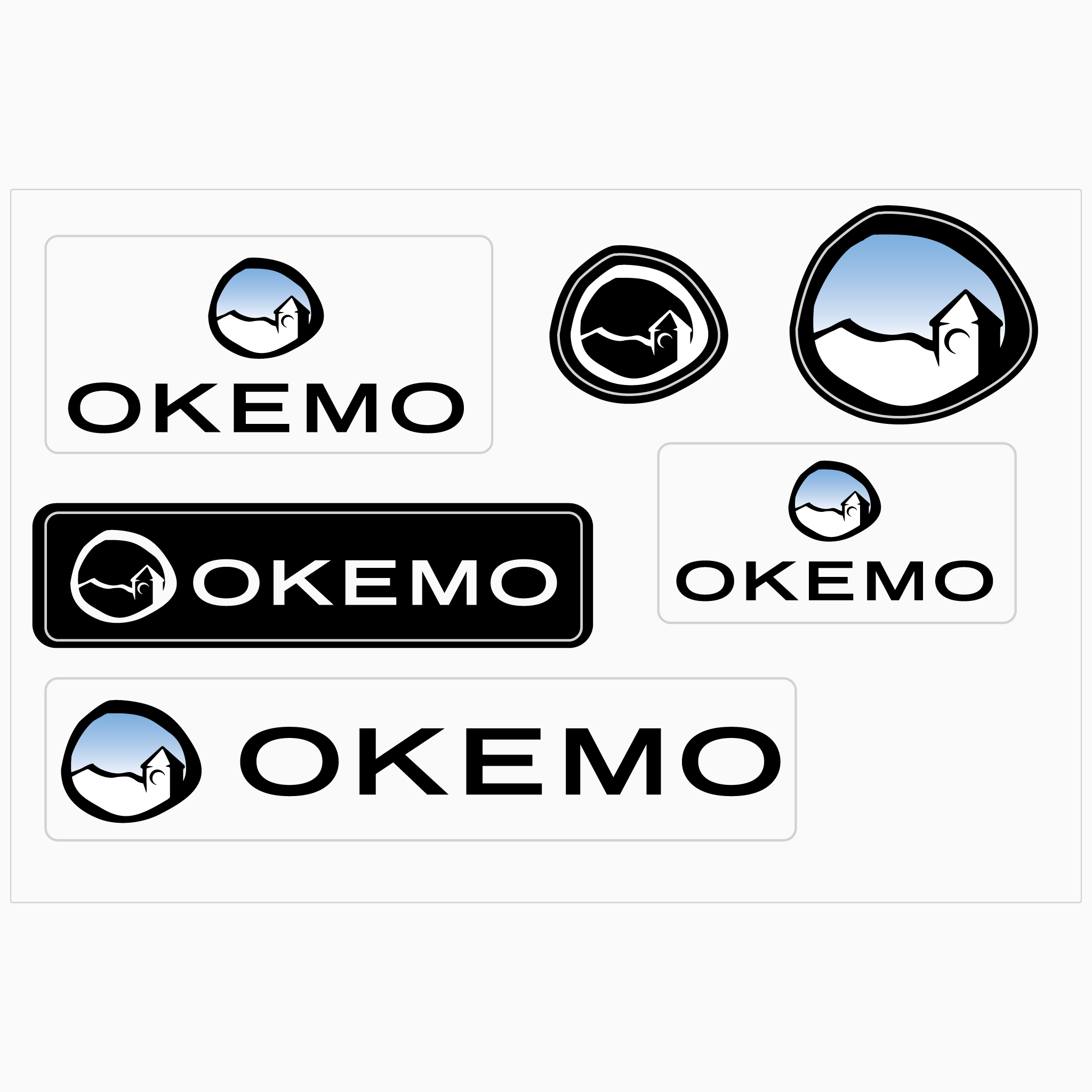 Okemo Multi Logo Stylie Sticker