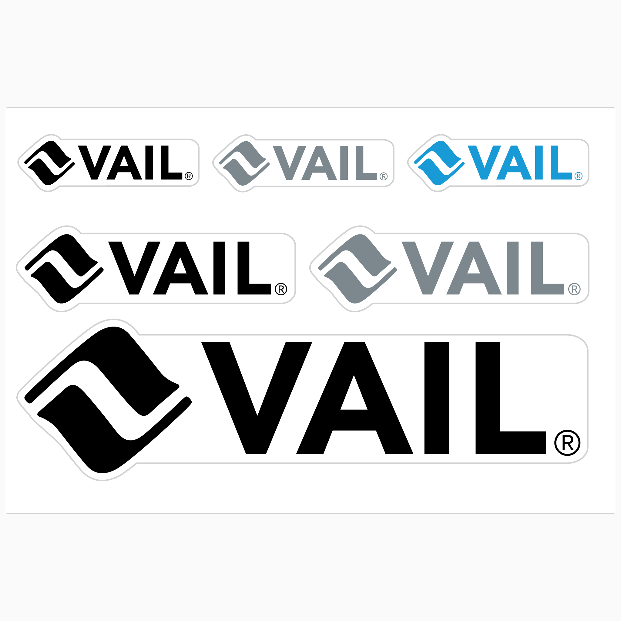 Vail Multi Logo Stylie Sticker
