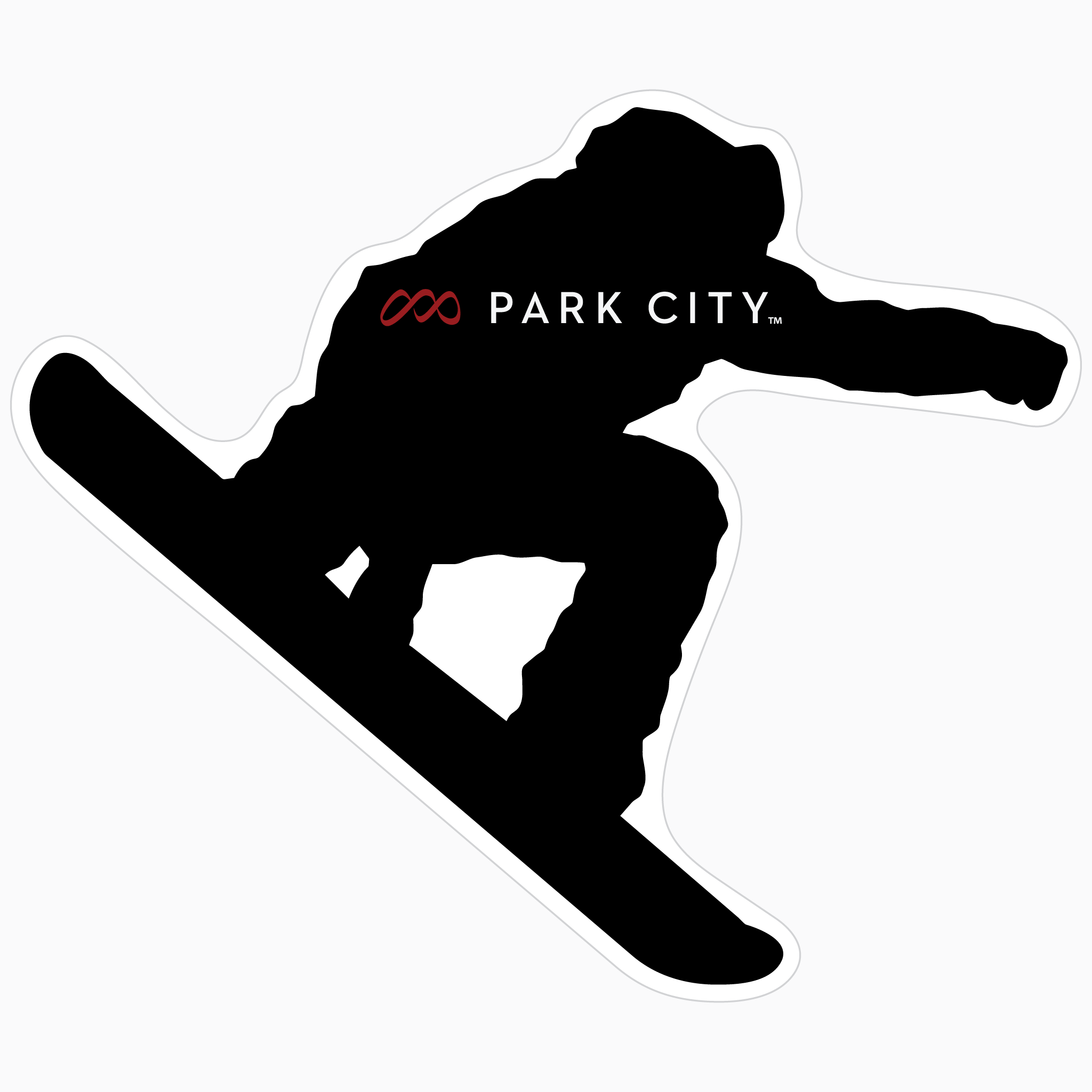 Park City Snowboarder Sticker